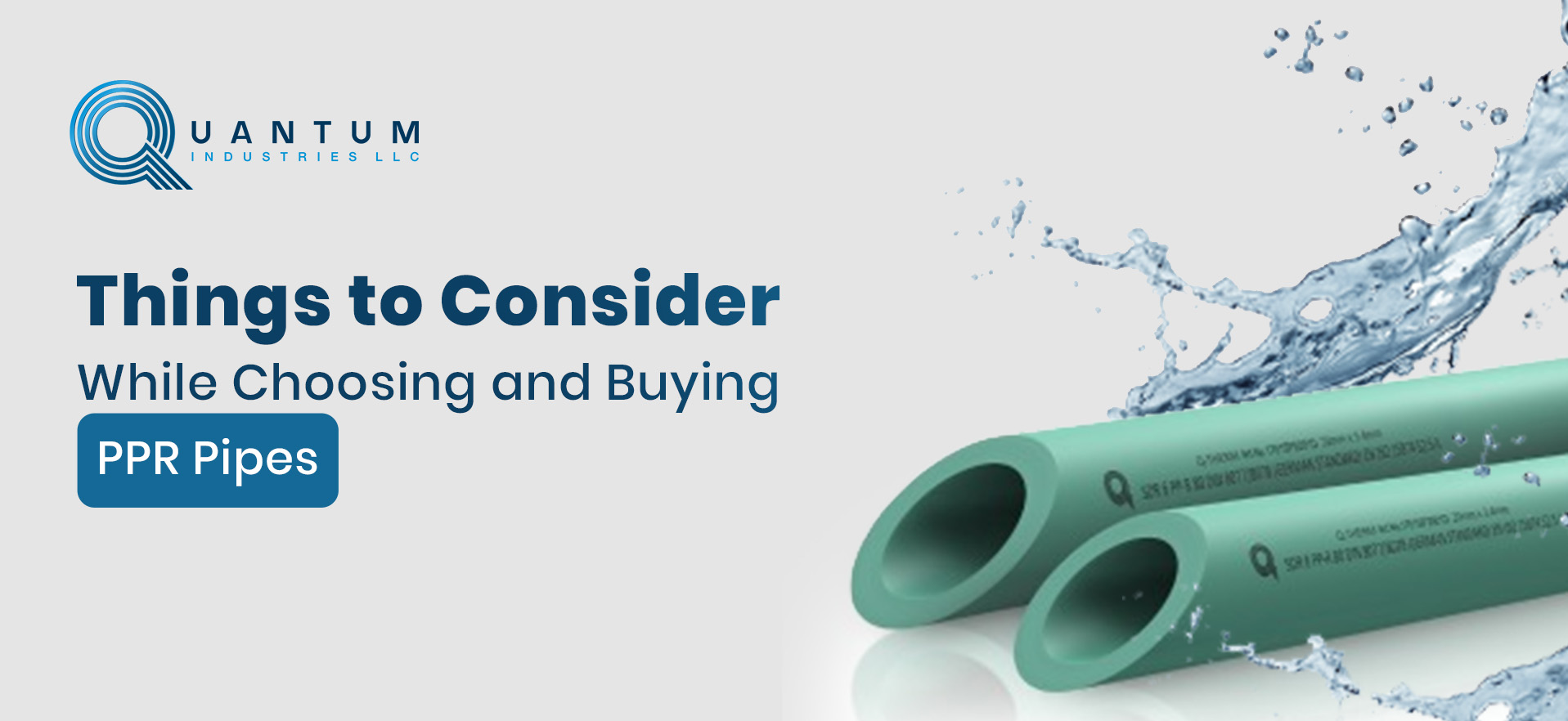 Things to Consider While Choosing and Buying PPR Pipes